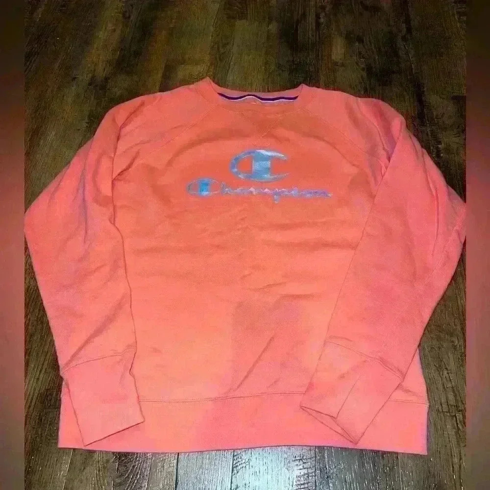Champion coal sweater with iridescent logo - Med